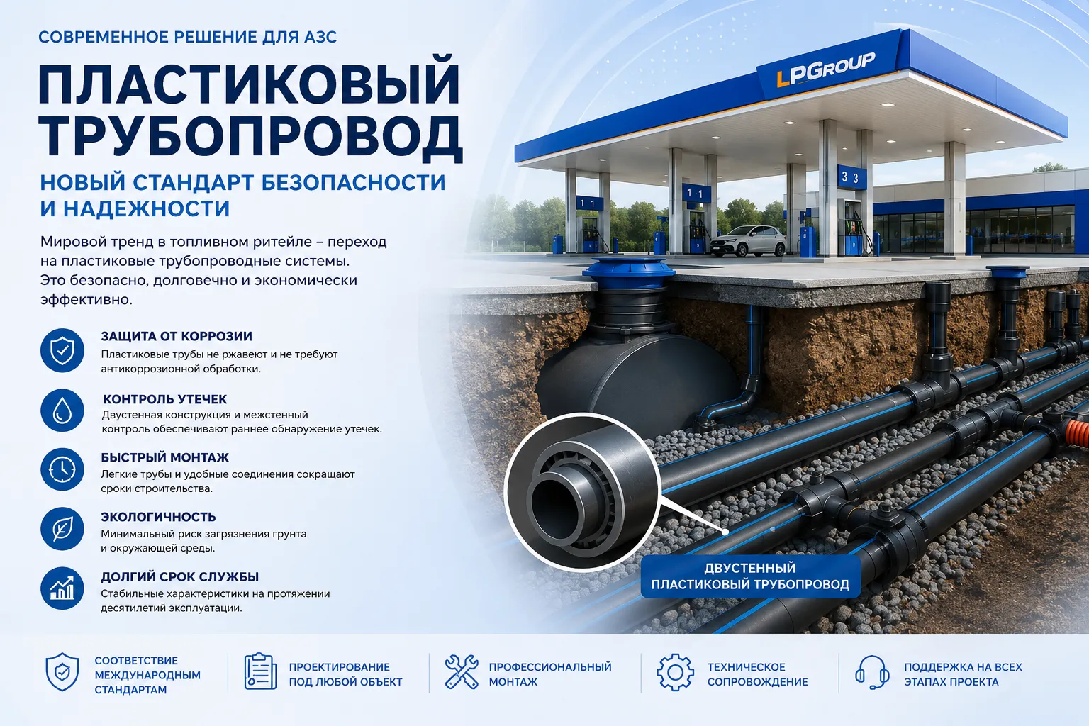 Пластиковый трубопровод для АЗС: почему мир переходит на современные топливные системы Пластиковый трубопровод для АЗС: почему мир переходит на современные топливные системы