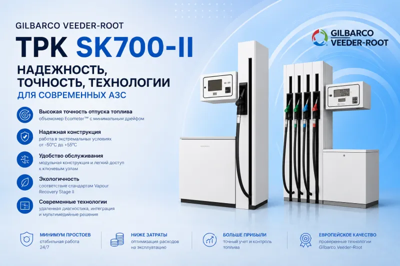 ТРК Gilbarco Veeder-Root SK700-II это современное решение для эффективной и надежной работы АЗС